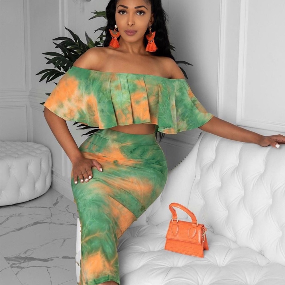 Two piece tie dye set